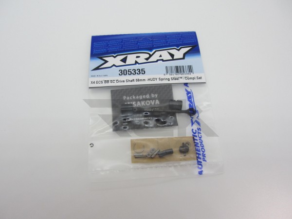 XRAY 305335 - X4 2024 - Federstahl Doppelgelenk Kardan - ECS BB SC - 58mm (1 Stück)