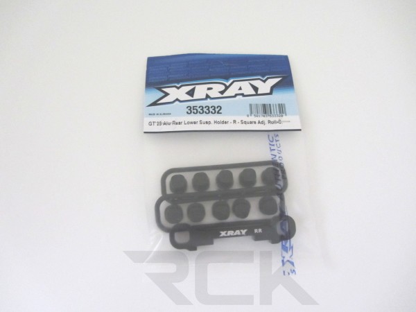 XRAY 353332 - GTXE 2023 - Alu Rear Lower Suspension Holder - R - Square Adjustable Rollcenter