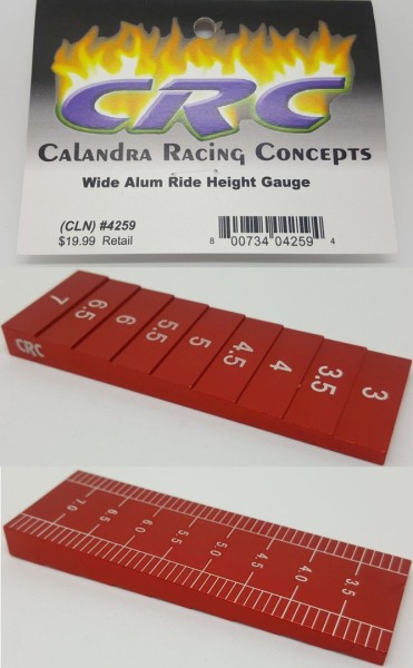 CRC 4259 - Ride height gauge - 3-7mm - usable on both sides - alu - red - (1pc)