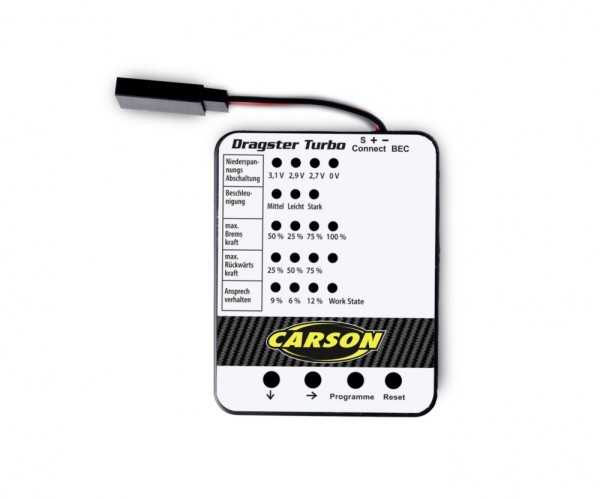 Carson 906303 - Dragster Turbo - Brushless Programming Card