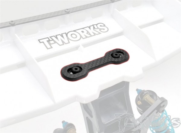 T-Work's TO-300 - 1:8 Buggy Graphite Wing Button