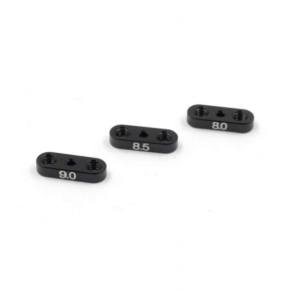 XPRESS 10859 - AT1 - Alu Adjustable Ackermann Steering Inserts - BLACK (3 pcs)