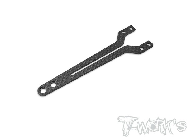 T-Work's TE-X4-G-2 - Carbon Oberdeck - vorne - V2 (hart) - für XRAY X4