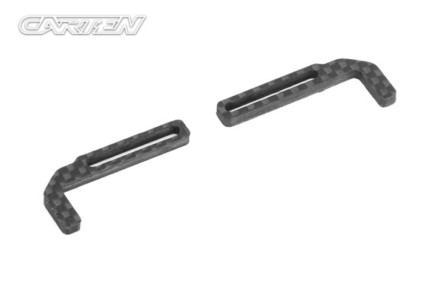 CARTEN NBA274 - M210 / T410 - Carbon Winkel für Akkuhalter (2 Stück)