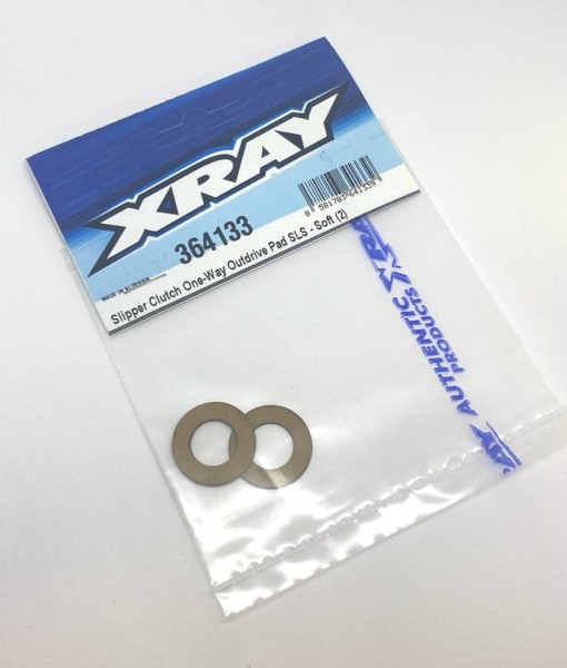 XRAY 364133 - XB4 2022 - Slipper Kupplung One-Way Mitnehmer Pad SLS - Soft (2 Stück)