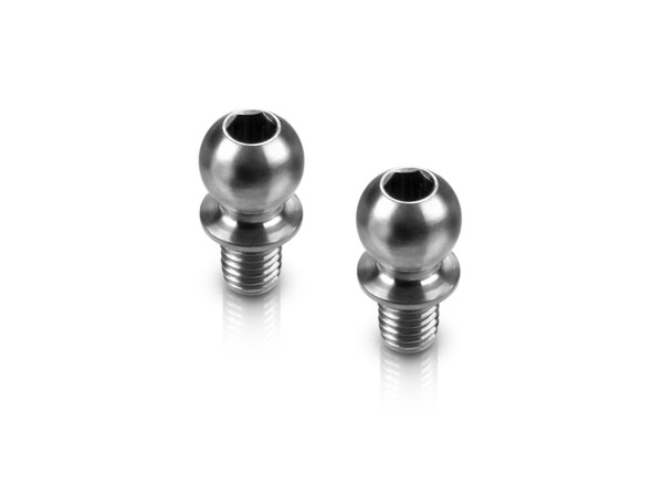 HUDY 990004 - Titan Kugelköpfe - 4.9mm - M3x4mm (2 Stück)