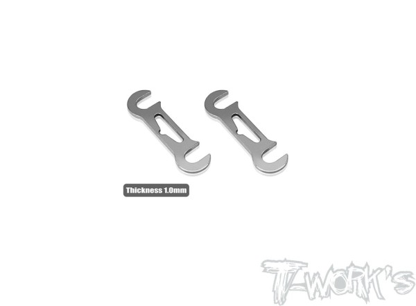 T-Work's TE-X4-B-1 - Roll Center Spacer - rear - 1.0mm - for XRAY X4 (2 pcs)