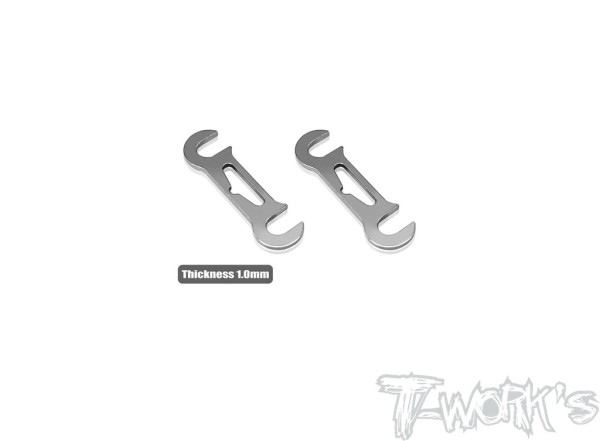 T-Work's TE-X4-B-1 - Roll Center Spacer - hinten - 1.0mm - für XRAY X4 (2 Stück)