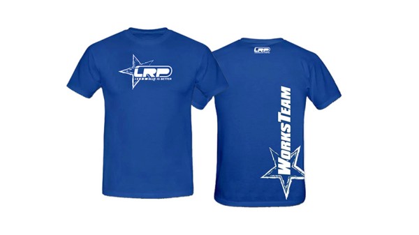 LRP 63844 - Team T-Shirt - STAR - Worksteam - BLAU - Größe XXL (2XL)