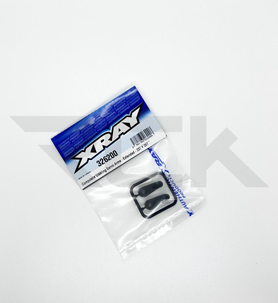 XRAY 326200 - XB2 2024 - Composite Lenkung Servo Hörner - Verlängert - 23 + 25 Zähne
