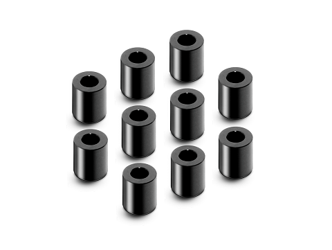 XRAY 303139-K - X4 - Alu Shims - 3x6x7.0mm - BLACK (10 pcs)