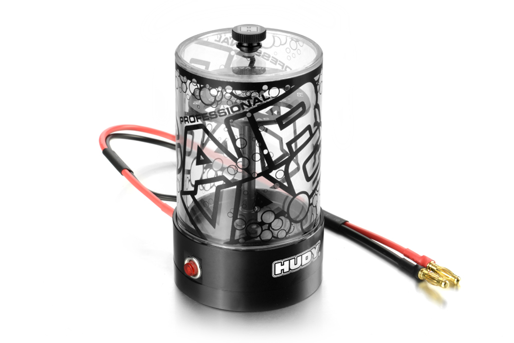 HUDY 104002 - Vakuum Pumpe für 1:10 Onroad Dämpfer - AIR VAC - elektrisch (12V)