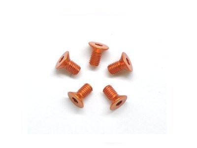 Arrowmax 14CS3006O - Alu Schrauben Innensechskant Senkkopf M3x6 Orange (7075) (5)