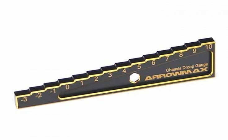 Arrowmax 171012 - CHASSIS DROOP GAUGE - 10mm - Black Golden
