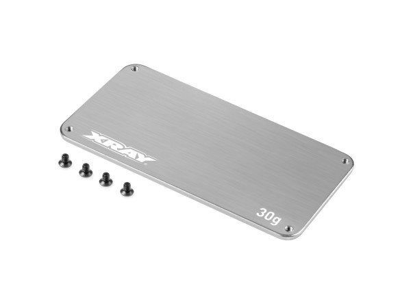 XRAY 326152 - XB2 2024 - Stainless Steel Plate for Electronics 1-Piece Chassis - 30g