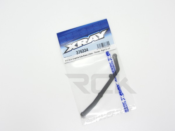 XRAY 376334 - X12 2024 - Graphite Side Brace - 2.0mm - Thinner (left + right)