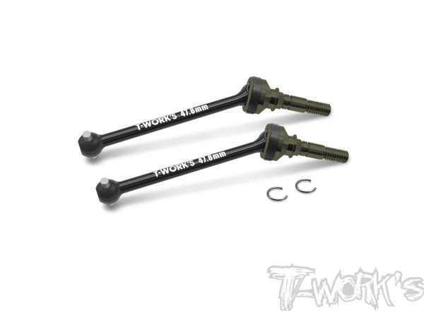 T-Work's C-X423-AA - Tuning Alu Kardans - 47.8mm - für XRAY X4 2023 (2 Stück)