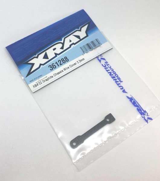XRAY 361288 - XB4 2022 - Carbon Chassis Kabelabdeckung - 2.2mm