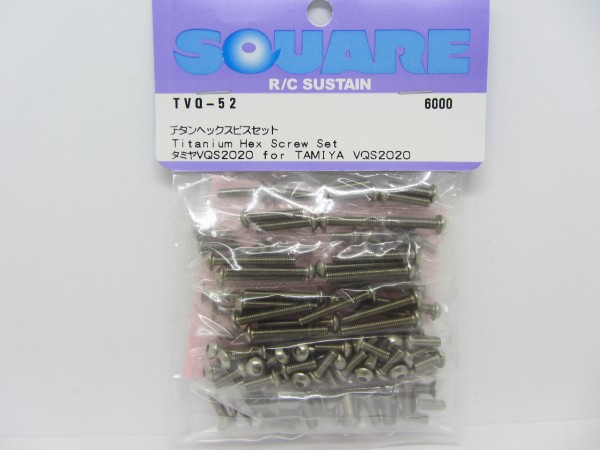 Square TVQ-52 - Tamiya Vanquish VQS 2020 - Stainless Steel Screw Set (97 screws)