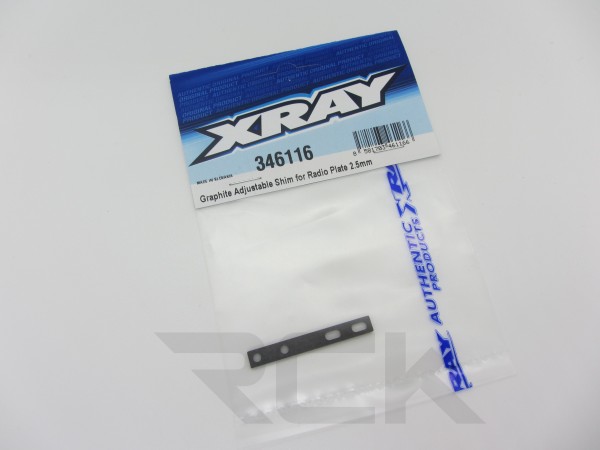 XRAY 346116 - RX8 2023 - Carbon einstellbare Shims für Radio Platte 2.5mm