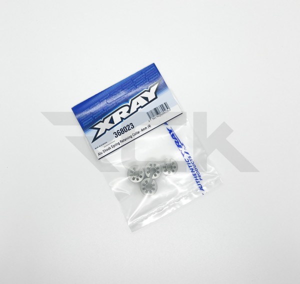 XRAY 368023 - XB4 - Alu Shock Spring Retaining Collar (4 pcs)