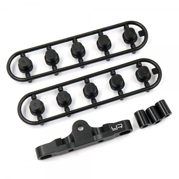 Yeah Racing TATT-029 - Tamiya TT-02 - Alu Rear Suspension Mount - for TATT-S04 Kit