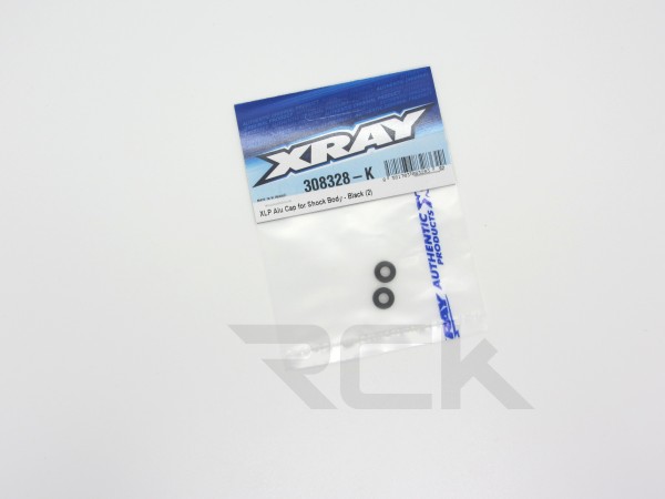 XRAY 308328-K - X4 2023 - XLP Dämpfer - Alu Kappen unten - SCHWARZ (2 Stück)