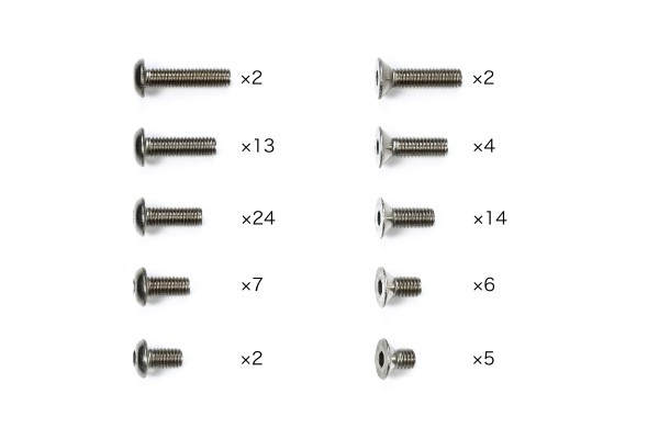 Tamiya 47464 - TD4 - Titanium Screw Set