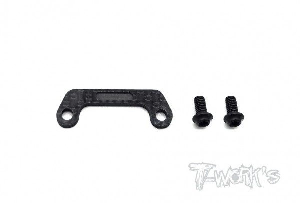 T-Work's TE-230-C - Graphite Front Bulkhead Support Plate - for Mugen MTC-2