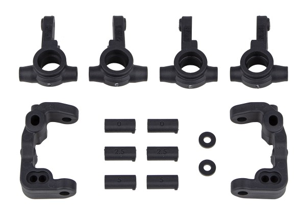 Team Associated 91985 - B6.4 -1mm C-Hubs und Lenkungsarme - Carbon (2 Paare jew.)