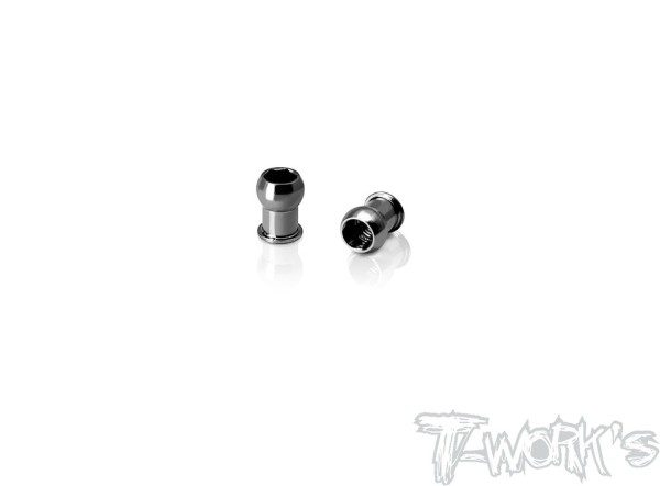 T-Work's TP-X4-D - Titan Kugelköpfe - 4.9mm - obere Querlenker - für XRAY X4 (2 Stück)