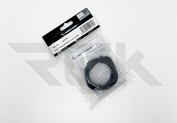 Hobbywing 30810003 - Silikon Kabel - super soft- 13AWG - 100cm Stück - SCHWARZ