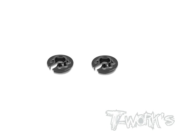 T-Work's TE-X4-L1 - Alu Federteller - für XRAY X4 2023 / 2024 - -1mm - SCHWARZ (2 Stück)