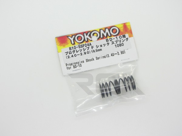 Yokomo B10-SSP24A - BD10 - Federn - progressiv 2.40-2.90 - 19.5mm (2 Stück)