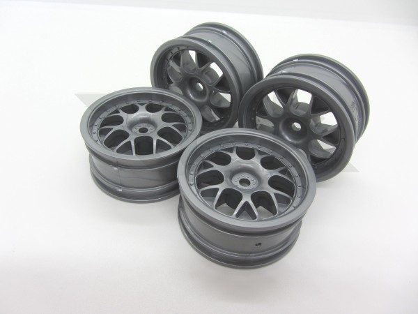 Tamiya 9335502 - Touring Car Rims - 26mm - grey (4 pcs)