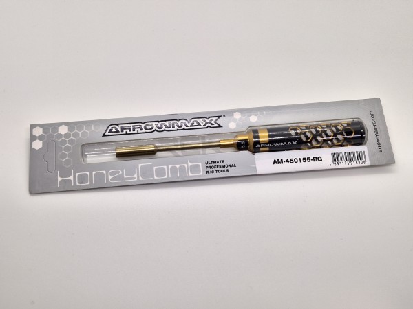 Arrowmax 450155BG - Steckschlüssel 5.5 X 100mm Black Golden - Tungsten / Wolfram Stahl