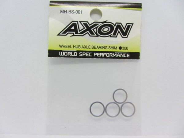 AXON MH-BS-001 - XRAY T4/Tamiya TRF420 - Wheel Hub Axle Bearing Shims 1.0mm (2x2 pieces)