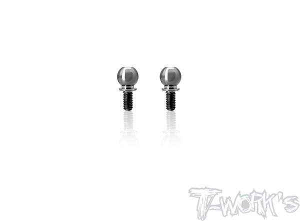 T-Work's TP-X4-A - Titan Kugelköpfe - 6mm - M3x5.5mm - für XRAY X4 (2 Stück)