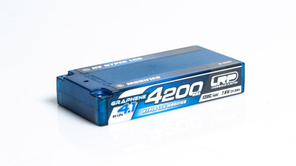 LRP 432273 - HV Hyper LCG Modified Shorty Graphene 4.1 - 4200mAh - 7.6V LiPo - 120C/60C - 160g