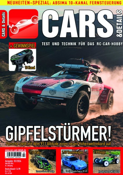 CARS & DETAILS 2024-03 - RC-Car Magazin - Tamiya Toyota Supra BT-01 - DM 1:12