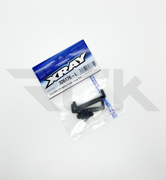 XRAY 326176-L - XB2 2024 - Composite LiPo Akku Halter - Lang (2+2 Stück)