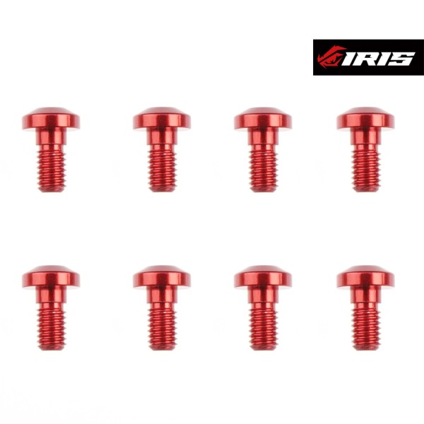 Iris 75014 - Iris ONE - Alu Centering Screws - M3x6mm - RED (8 pcs)