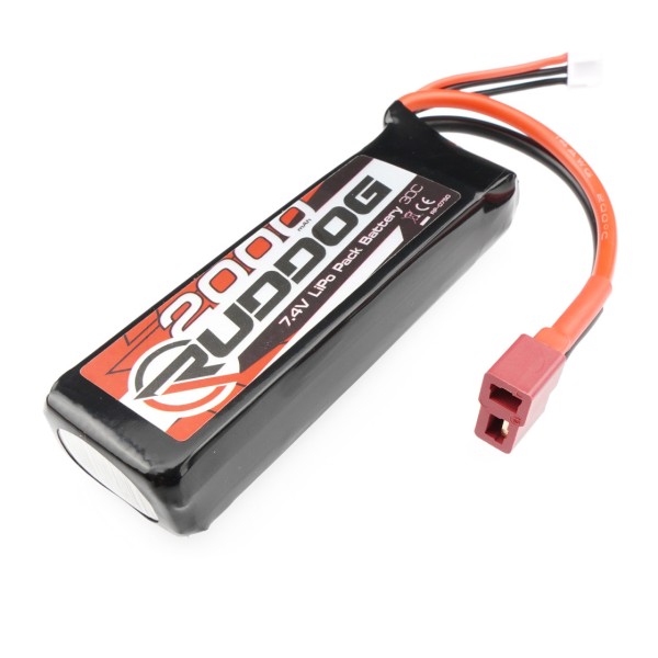 Ruddog Products 0750 - 7.4V LiPo - Softcase - 30C - 2000mAh - T-Stecker