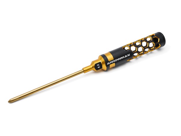 Arrowmax 449140 - Phillips Screwdriver 4.0 X 110MM - Black Golden - LE