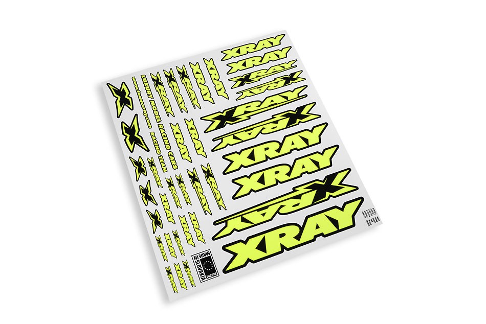 XRAY 397315 -  Sticker For Body - Neon Yellow