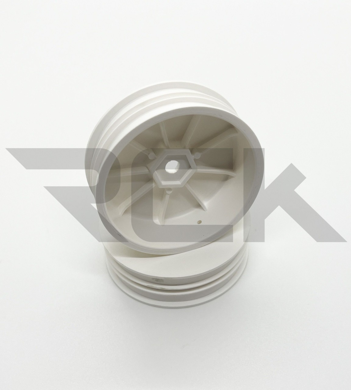 XRAY 329914-M - XB2 2WD Front Slim Wheel Aerodisk 12mm Hex - white - Narrow Offset (2 pcs)