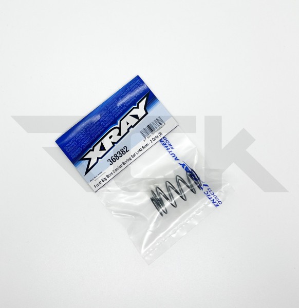 XRAY 368382 - XB4 - Conical Spring Set - Front - Big Bore - L=42.5mm - 2 Dots (2 pcs)