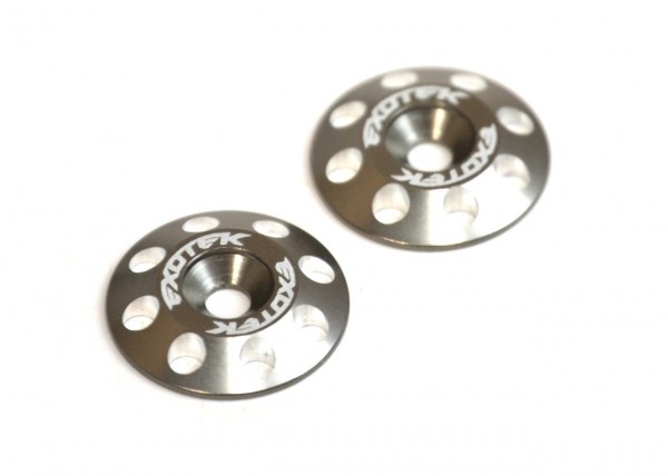 Exotek 1678GUN - FLITE WING BUTTONS, 16MM (2 pieces) GUN METAL