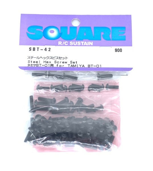 Square SBT-42 - Tamiya BT-01 - Stahl Schrauben Satz (87 Schrauben)