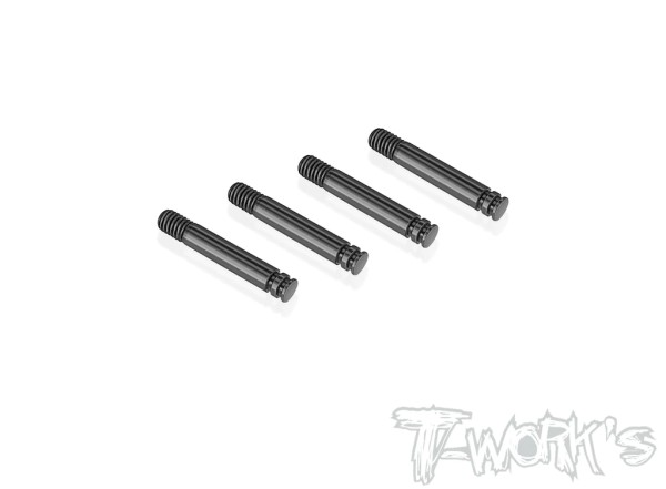 T-Work's TE-198-X423 - DLC coated Shock Shafts - for XRAY X4 2023 (4 pcs)
